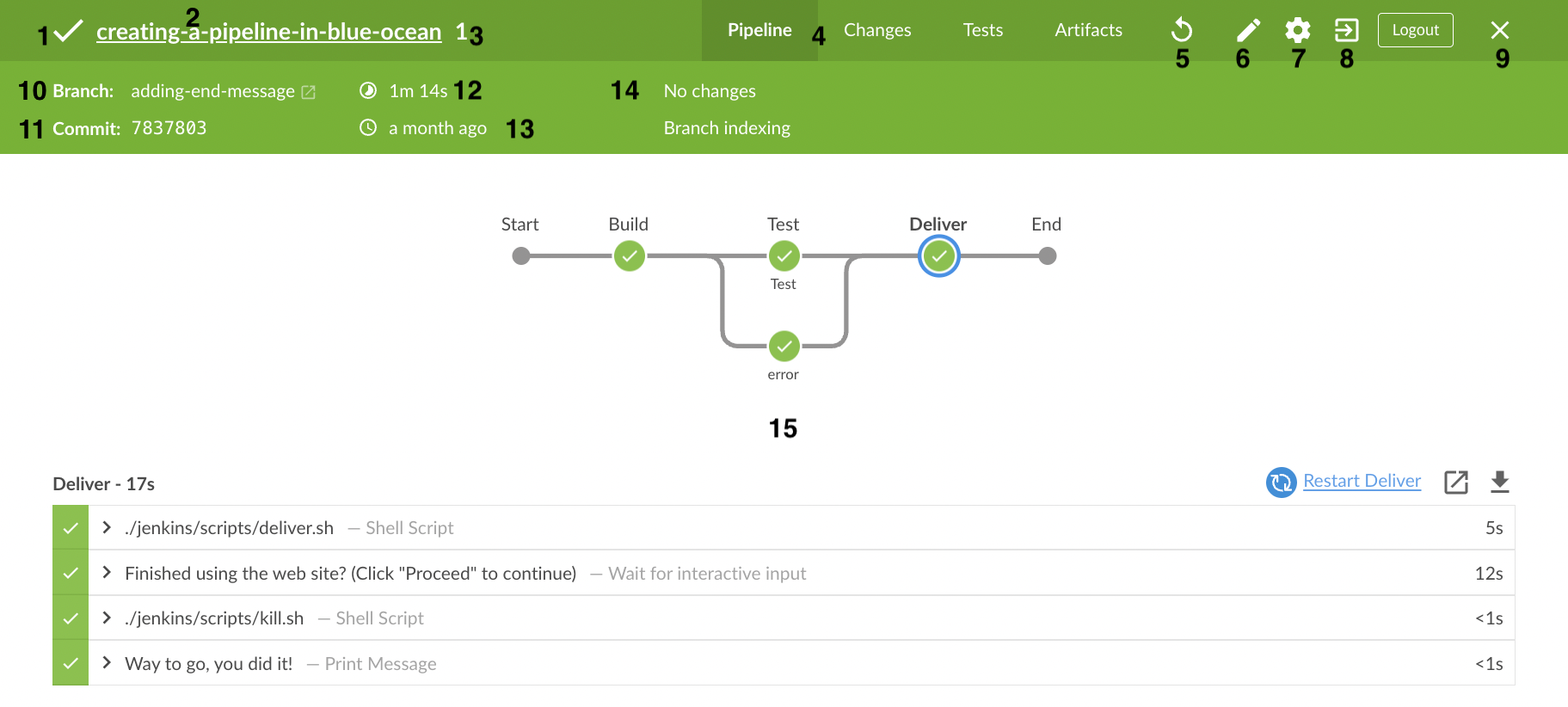 Overview of the Pipeline Run Details